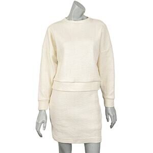Nanushka 2 Piece Sweater top and Skirt Set in Beige Women's Medium